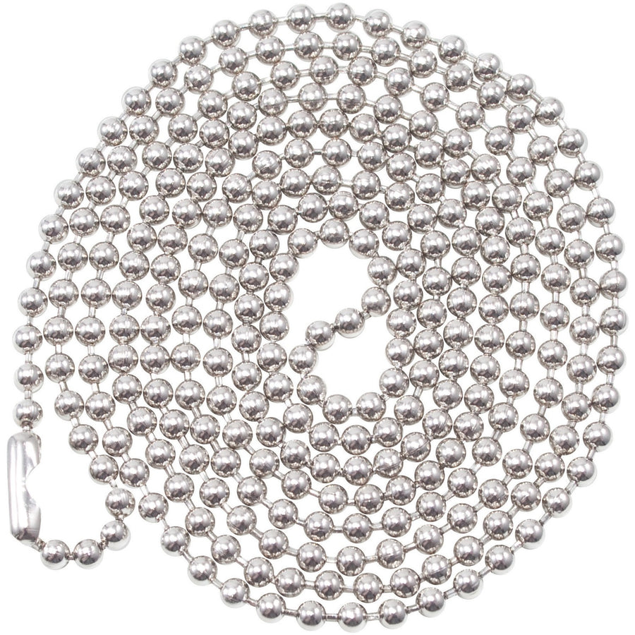 Advantus 36" ID Badge Chain, Metallic, 100 / Box — view 1