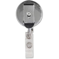 Advantus Badge Holder Heavy-duty Retractable ID Reel, Silver, 12 / Box, AVT75406