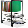 Advantus Vertiflex Mobile File Cart, Black, AVT34075