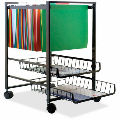 Advantus Vertiflex Mobile File Cart, Black, 6EA/CT — view 1