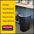 Rubbermaid Commercial 41 QT Large Deskside Wastebasket, Black, 10.25 gal, RCP295700BK