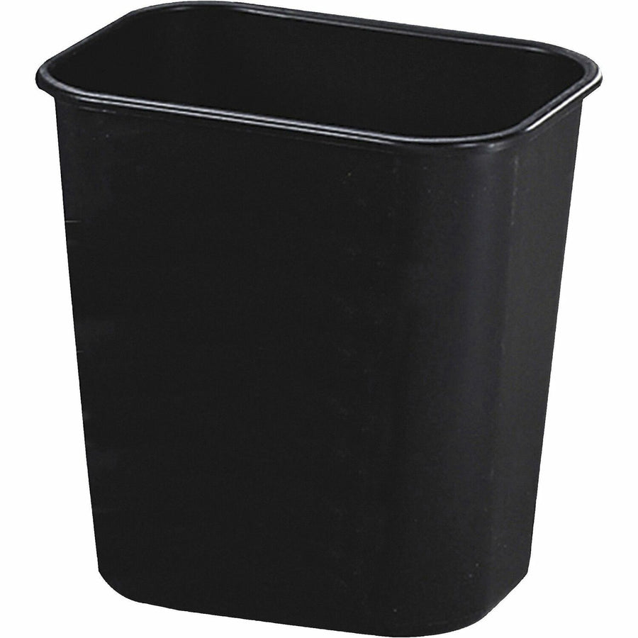 Rubbermaid Commercial 13 QT Standard Deskside Wastebasket, 8.3" x 12.1", Black, Plastic, 3.25 gal, Easy to Clean, RCP295500BK