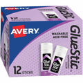 Avery Glue Stic Glue Stick, Purple, AVE00226