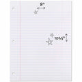 ACCO Mead 3-Hole Punched Wide-ruled Filler Paper, 8" x 10 1/2", 1 Pack, MEA15200
