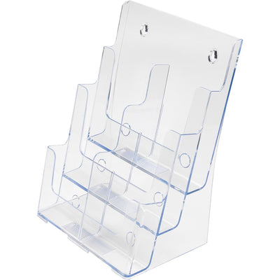 Deflecto Multi-Compartment DocuHolder, Clear, DEF77401