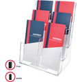 Deflecto Multi-Compartment DocuHolder, Clear, DEF77401