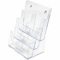 Deflecto Multi-Compartment DocuHolder, Clear, DEF77401