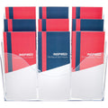 Deflecto Three Tier Document Organizer with Dividers, Clear, DEF47631