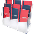 Deflecto Three Tier Document Organizer with Dividers, Clear, DEF47631