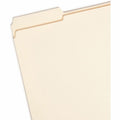 Smead 1/3 Tab Cut Letter Recycled Top Tab File Folder, Manila, 8 1/2" Width x 11" Length, 100 / Box, SMD10434