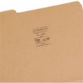 Smead 1/3 Tab Cut Letter Recycled Top Tab File Folder, Kraft, 8 1/2" Width x 11" Length, 50 / Box, SMD10830