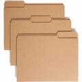 Smead 1/3 Tab Cut Letter Recycled Top Tab File Folder, Kraft, 8 1/2" Width x 11" Length, 50 / Box, SMD10830