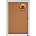 ACCO Quartet Enclosed Cork Bulletin Board for Outdoor Use, QRT2121