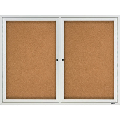 ACCO Quartet Enclosed Cork Bulletin Board for Outdoor Use, QRT2124