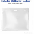 Avery Heavy-Duty Badge Holders, Clear, 25 / Pack, AVE74471