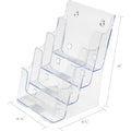 Deflecto Multi-Compartment DocuHolder, Clear, DEF77901