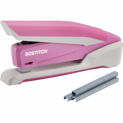 Amax Bostitch InCourage Spring-Powered Antimicrobial Desktop Stapler, White, ACI1188