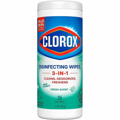 The Clorox Clorox Disinfecting Cleaning Wipes, Green, CLO01593