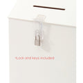 Deflecto Suggestion Box, White, DEF79803