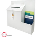 Deflecto Suggestion Box, White, DEF79803