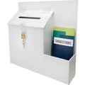 Deflecto Suggestion Box, White, DEF79803