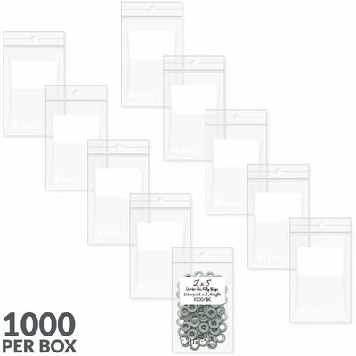 C-Line Write-On Reclosable Small Parts Bags, Clear, 1000 / Carton, CLI47223