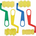 Dixon Ticonderoga Creativity Street Foam Pattern Paint Rollers, Yellow, 4 / Set, PAC5170