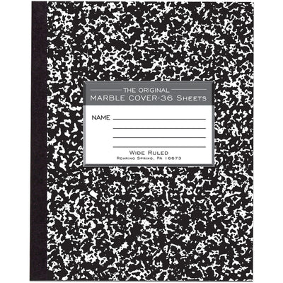Roaring Spring Paper Products Roaring Spring Wide Ruled Flexible Cover Composition Book, 8 1/2" x 7", ROA77332