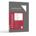 Neenah Paper Southworth 100% Cotton Resume Paper, White, 8 1/2" x 11", 100 / Box, SOURD18CF