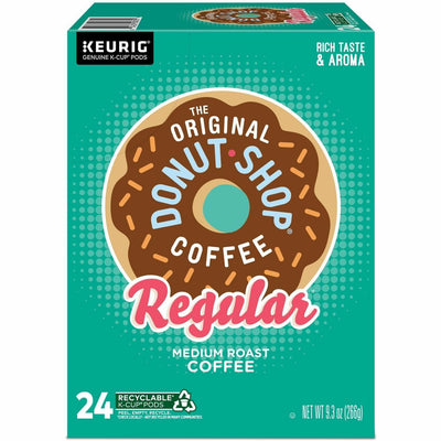 Keurig Green Mountain The Original Donut Shop K-Cup, Pod Regular Keurig Single-Serve K-Cup Pods, Medium Roast Coffee, 24 Count, 24 / Box, DIE60052-101