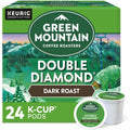Keurig Dr Pepper . Green Mountain Coffee K-Cup, Pod Double Diamond, Keurig Single-Serve K-Cup pods, Dark Roast Coffee, 24 Count, 24 / Box, GMT4066