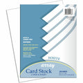 Dixon Ticonderoga Pacon Cardstock Sheets - White, 8 1/2" x 11", 1 Pack, PAC101188