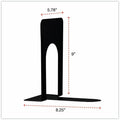 Universal Bookend, Black, 1 Pair, UNV54095