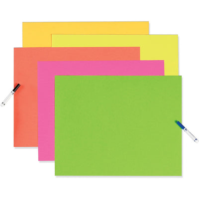Dixon Ticonderoga UCreate Fade Resistant Neon Poster Board, 25 / Carton, PAC104234
