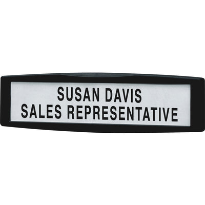 Fellowes Partition Additions Name Plate, Dark Graphite, FEL75906