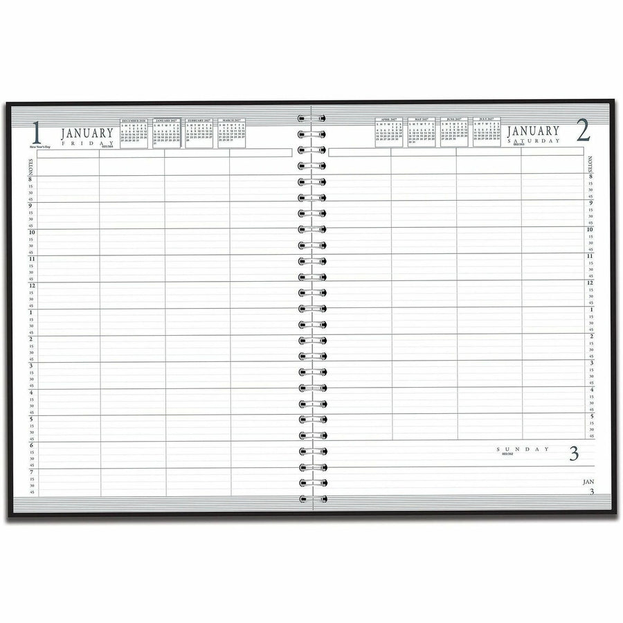 House of Doolittle 4-Person Embossed Cover Daily Appointment Book, 8", 3EA/PK 4PK/CT — view 1