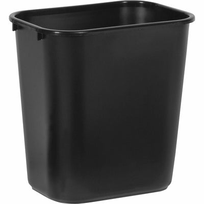 Rubbermaid Commercial 28 QT Medium Deskside Wastebasket, Black, 7 gal, RCP295600BK