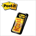 3M Post-it Message Flag Value Pack, Yellow, 12 / Box, MMM680SH12