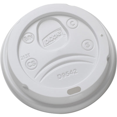 Georgia Pacific . Dixie Drink-thru Lid, White, 100 / Pack, DXED9542
