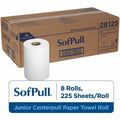 Georgia Pacific . SofPull Centerpull Junior Capacity Paper Towels, White, 8 / Carton, GPC28125