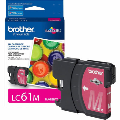 Brother Innobella LC61M Standard Yield Inkjet Ink Cartridge - Magenta -, BRTLC61M