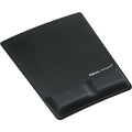 Fellowes Mouse Pad / Wrist Support with Microban Protection, Black, 1, FEL9181201