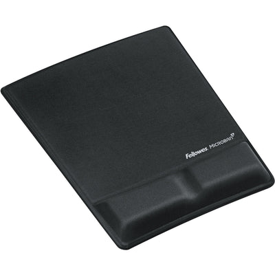 Fellowes Mouse Pad / Wrist Support with Microban Protection, Black, 1 — view 1