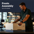 Fellowes Bankers Box Presto File Storage Box, Blue, 12 / Carton, FEL0063101