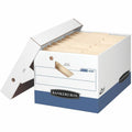 Fellowes Bankers Box Presto File Storage Box, Blue, 12 / Carton, FEL0063601