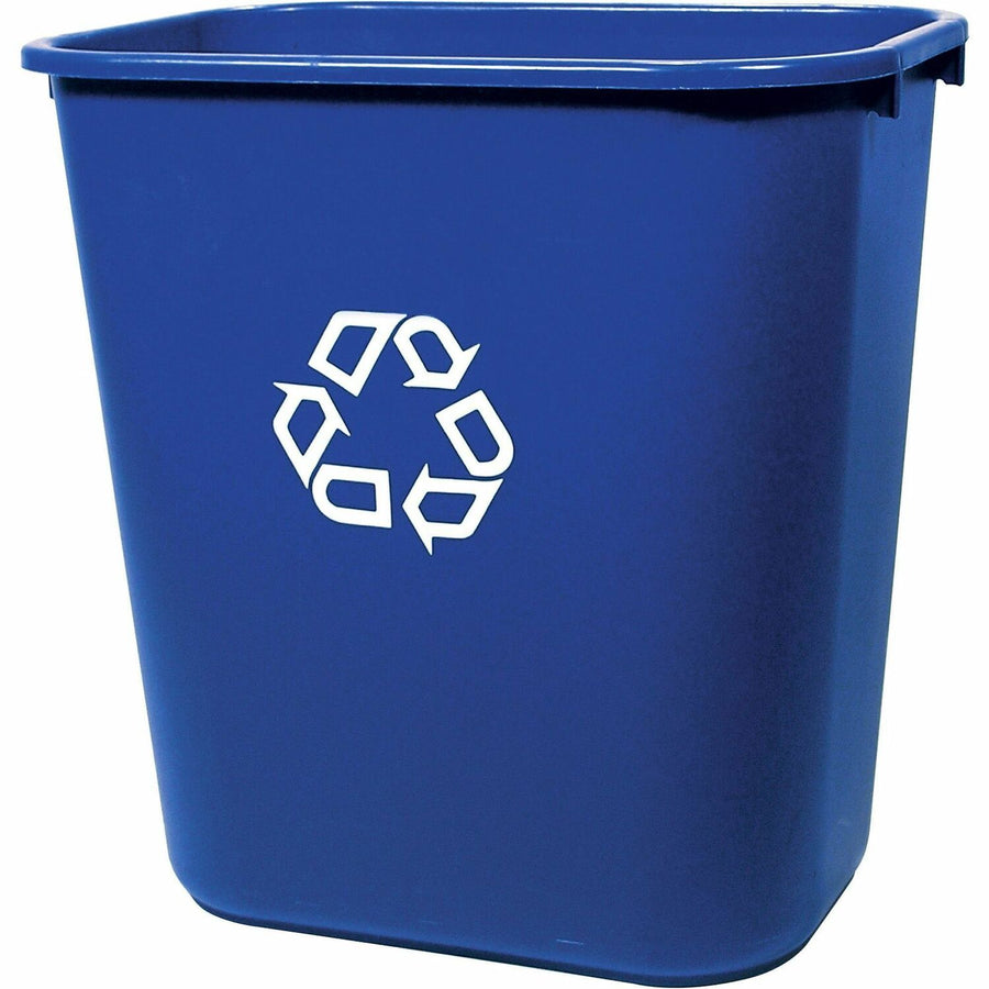 Rubbermaid Commercial Deskside Recycling Container, Blue, 7.03 gal, RCP295673BE