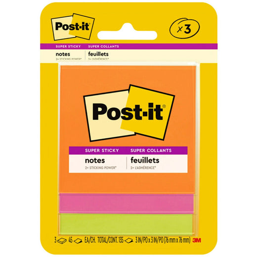 Post-it® Super Sticky Note Pads - Energy Boost Color Collection, 1 Pack