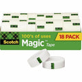 3M Scotch 3/4"W Magic Tape, Clear, 1 Pack, MMM810K18CP