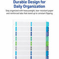 Avery Double Column Dividers, 16 Tabs, Ready Index (11320), White, 16 / Set, AVE11320