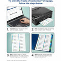 Avery Double Column 24 Tab Dividers, Customizable TOC, 1 Set (11321), White, 24 / Set, AVE11321
